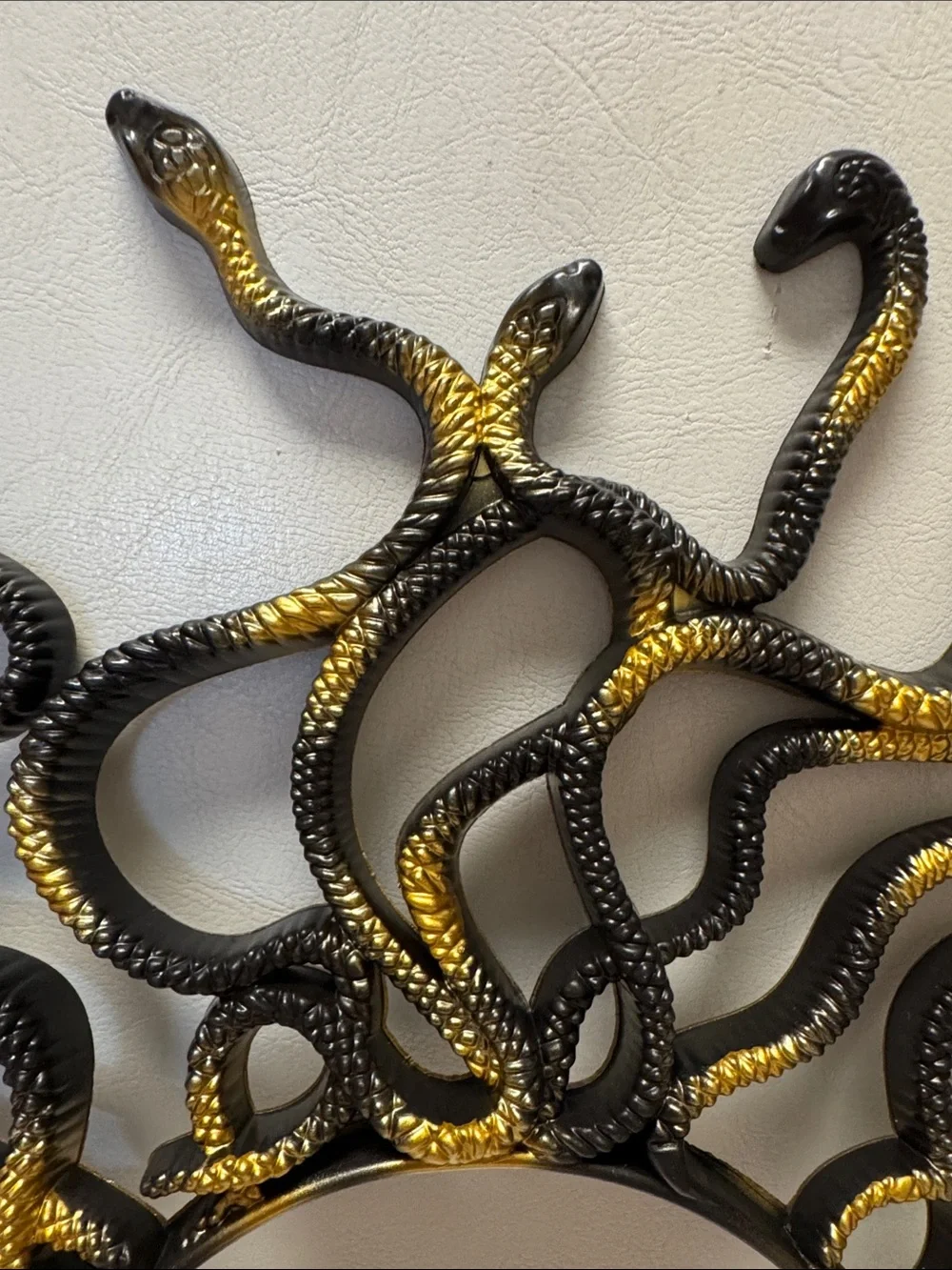 NIB Medusa headband- Gold and Black Snake Headband Wall Décor